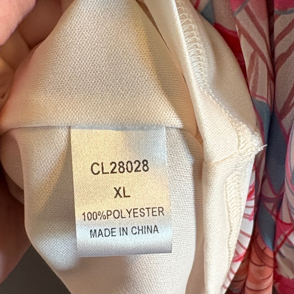 Tropical Print Wrap Dress - Picture 8 of 8